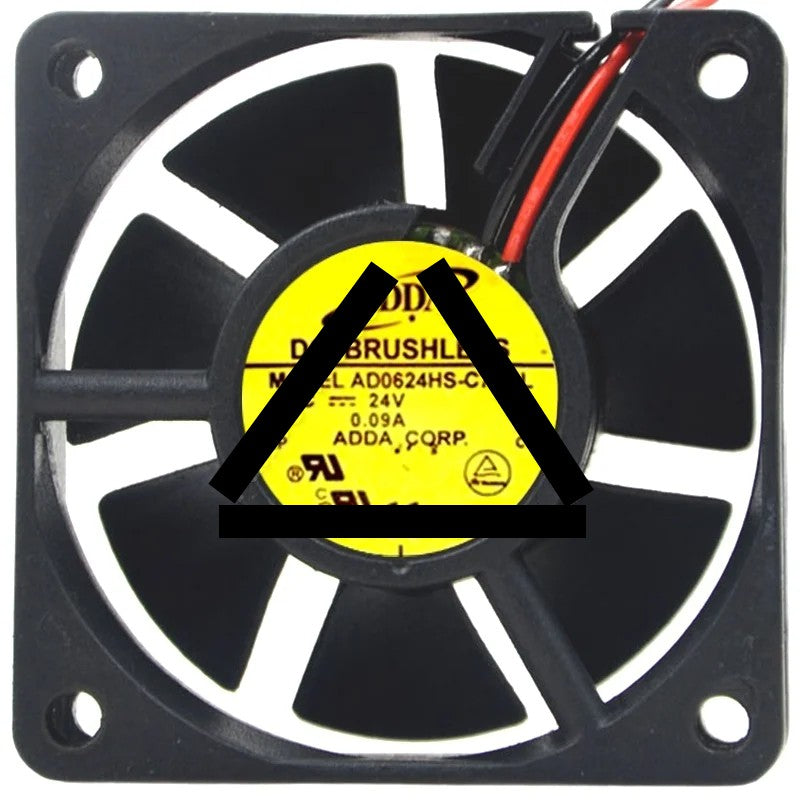 ADDA AD0624HS-C70GL 24V 0.09A DC Brushless 2 Wires Axial Cooling Fan