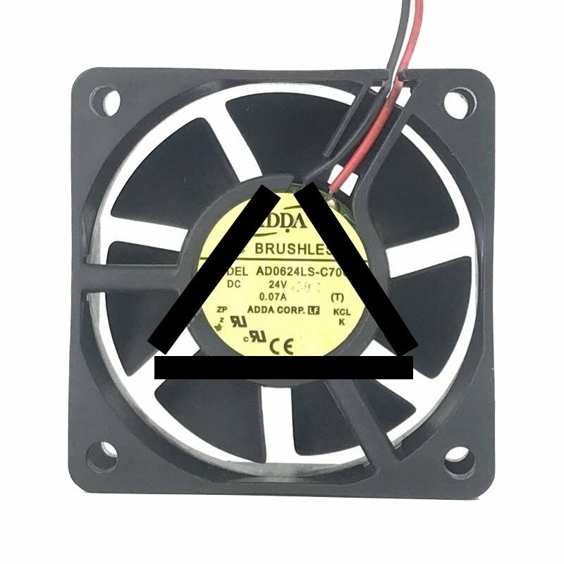 ADDA AD0624LS-C70GL DC 24V 0.07A 2 Wires Axial Cooling Fan