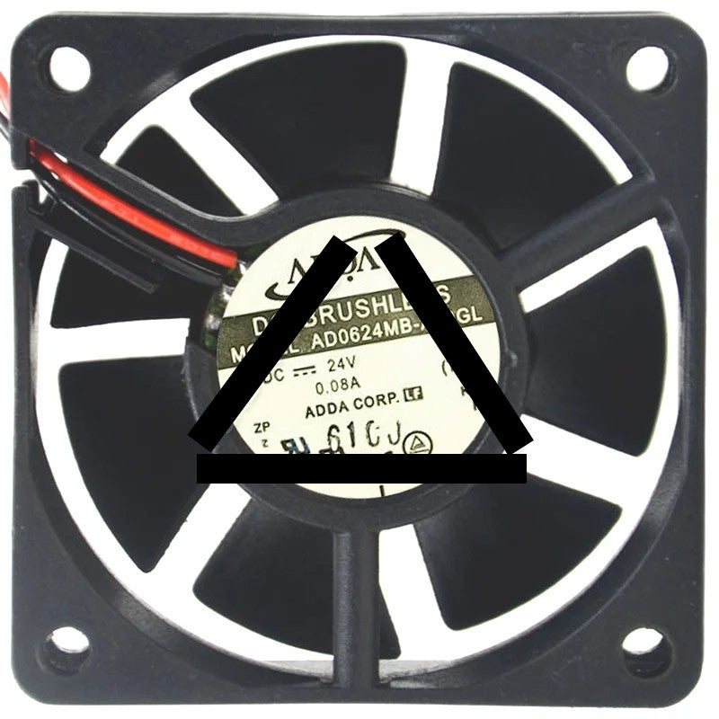 ADDA AD0624MB-A70GL 24V 0.08A DC Brushless 2 Wires Axial Cooling Fan
