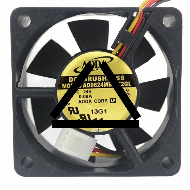 ADDA AD0624MB-A72GL DC 24V 0.08A 6025 Axial Brushless Cooling Fan