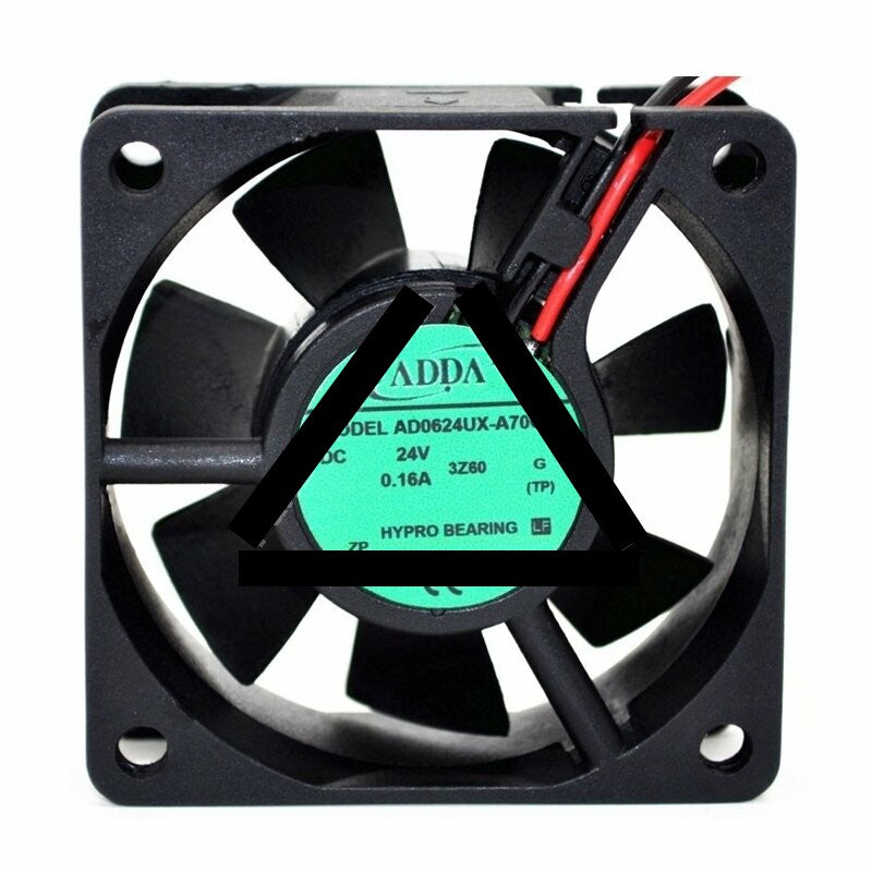 ADDA AD0624UX-A70GL DC 24V 0.16A 2 Wires Axial Cooling Fan
