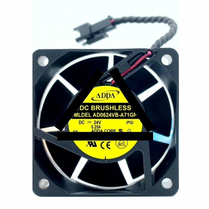 ADDA AD0624VB-A71GP DC 24V 0.25A 2 Wires Axial Cooling Fan