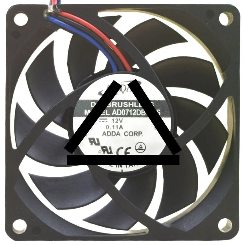 ADDA AD0712DB-D76 12V 0.11A DC Brushless 3 Wires Axial Cooling Fan