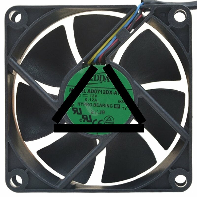 ADDA AD0712DX-A7BGL DC 12V 0.12A 2 Wires / 3 Wires / 4 Wires Cooling Fan