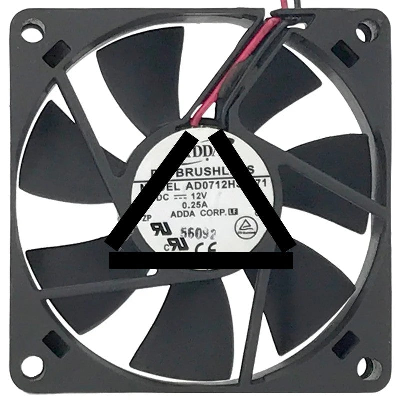 ADDA AD0712HS-D71 12V 0.25A 2 Wires Axial Cooling Fan