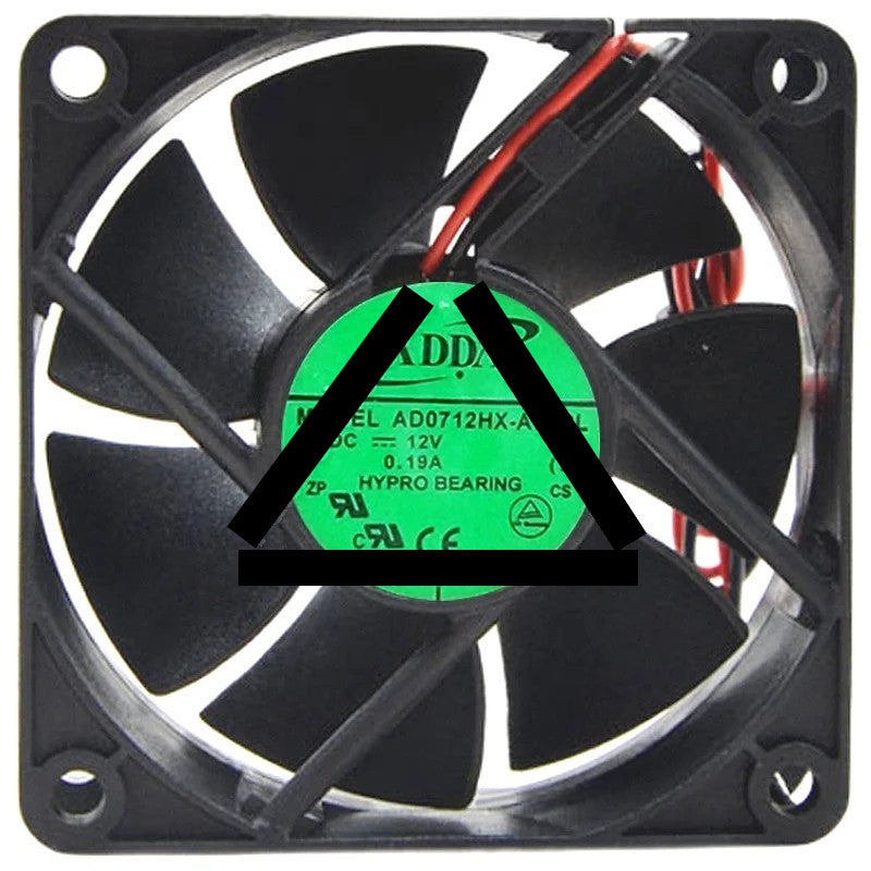ADDA AD0712HX-A70GL 12V 0.19A 2 Wires HYPRO Bearing Cooling Fan