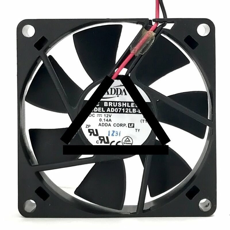 ADDA AD0712LB-D70 DC 12V 0.14A 7015 Brushless Axial Cooling Fan