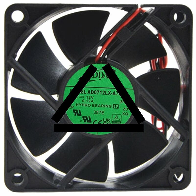 ADDA AD0712LX-A70GL 12V 0.12A 2 Wires Axial Cooling Fan