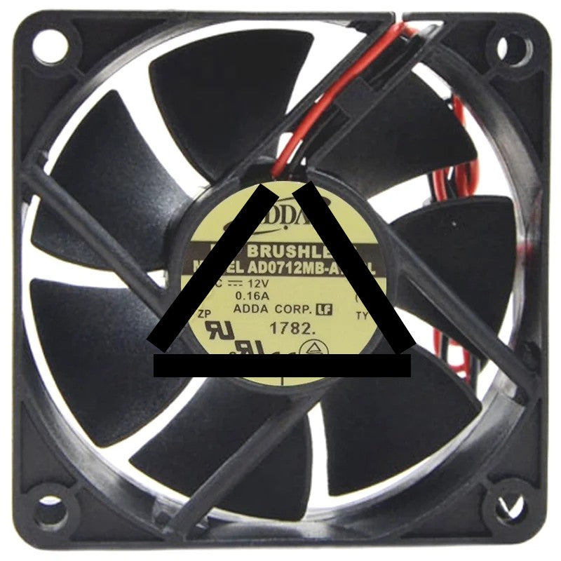 ADDA AD0712MB-A70GL 12V 0.16A DC Brushless 2 Wires Axial Cooling Fan