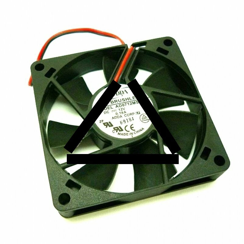 ADDA AD0712MS-D70 DC 12V 0.18A 2 Wires Axial Cooling Fan