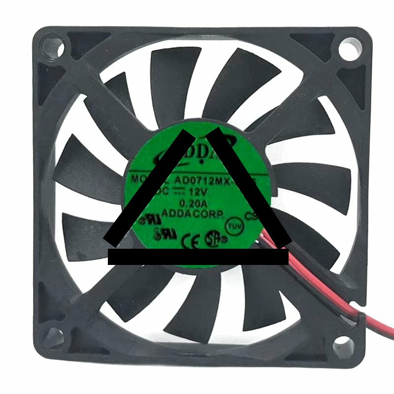 ADDA AD0712MX-GA6 DC 12V 0.20A 7010 Axial Cooling Fan