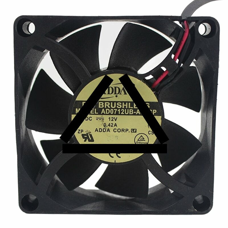 ADDA AD0712UB-A71GP DC 12V 0.42A 7025 Axial Brushless Cooling Fan