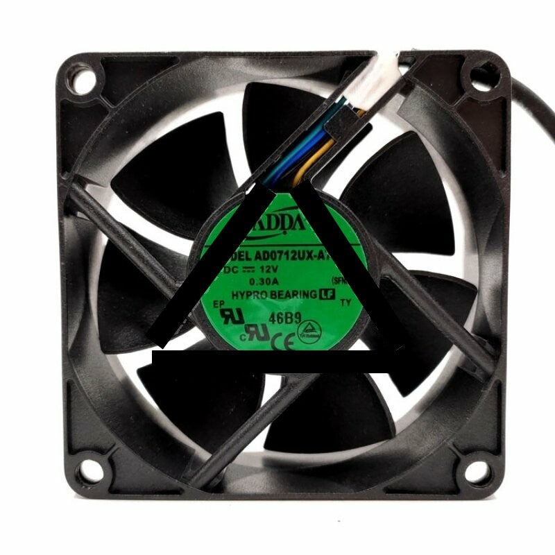 ADDA AD0712UX-A7BGL DC 12V 0.30A 2 Wires / 3 Wires / 4 Wires Axial Cooling Fan