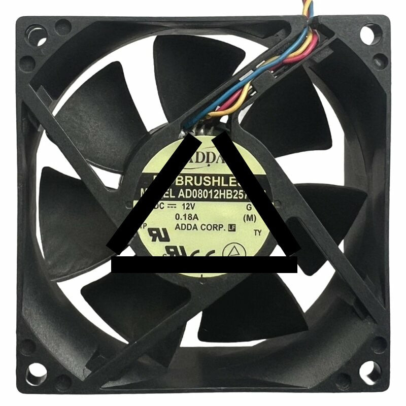 ADDA AD08012HB257B04 DC 12V 0.18A 8025 Brushless Axial Cooling Fan