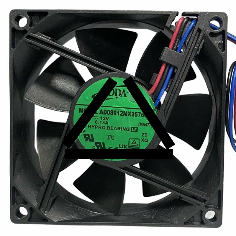 ADDA AD08012MX257604 DC 12V 0.13A 8025 HYPRO Bearing Axial Cooling Fan