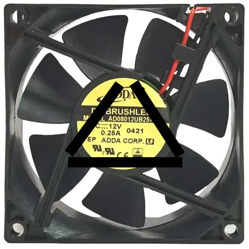 ADDA AD08012UB257004 12V 0.25A DC Brushless 2 Wires Axial Cooling Fan