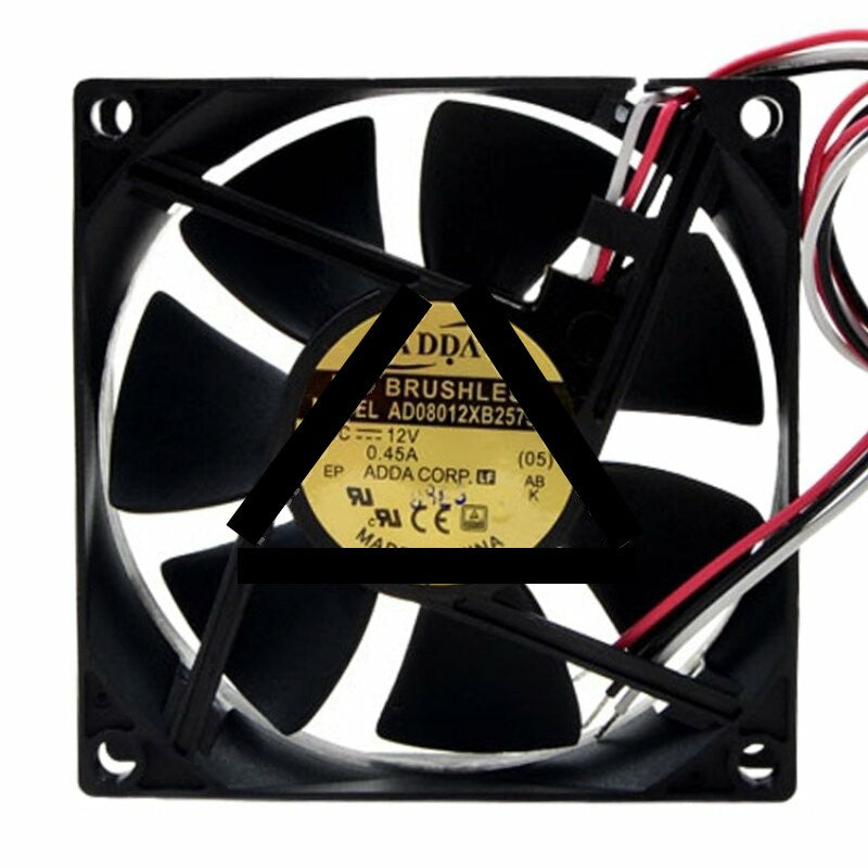 ADDA AD08012XB257304 DC 12V 0.45A 8025 Axial Brushless Cooling Fan