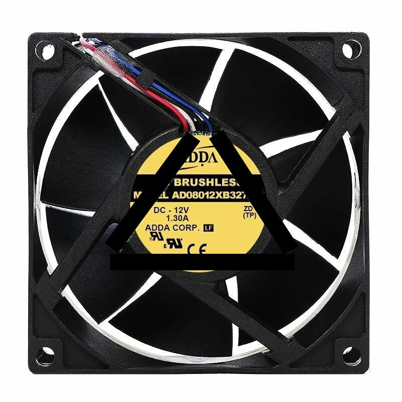 ADDA AD08012XB327100 DC 12V 1.30A 2 Wires / 3 Wires / 4 Wires Axial Cooling Fan