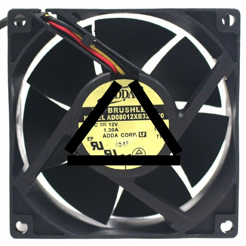ADDA AD08012XB327200 12V 1.30A 3 Wires DC Brushless Axial Cooling Fan