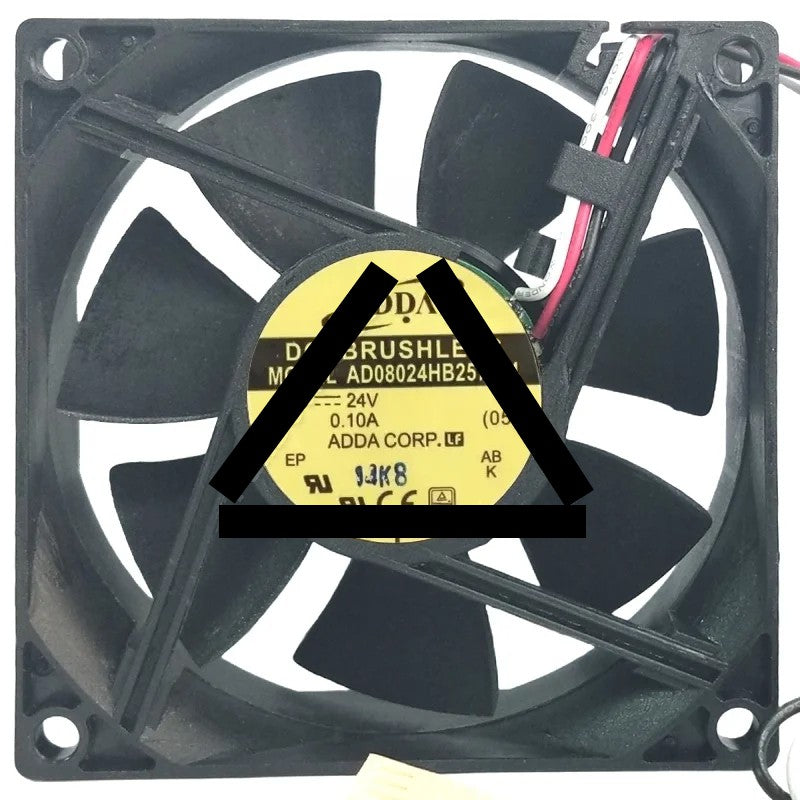 ADDA AD08024HB257204 24V 0.10A DC Brushless 3 Wires Axial Cooling Fan