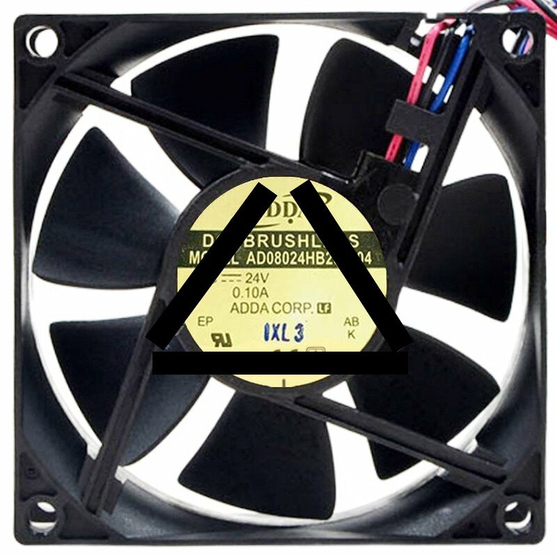 ADDA AD08024HB257304 24V 0.10A 3 Wires 8025 DC Brushless Axial Fan