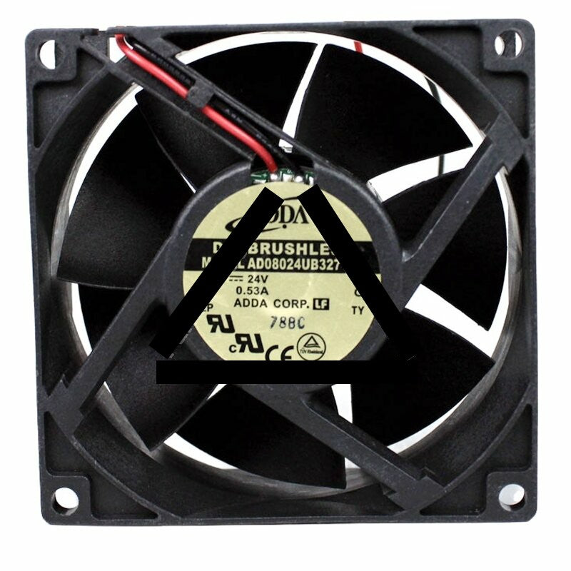 ADDA AD08024UB327100 DC 24V 0.53A 8032 Axial Brushless Cooling Fan