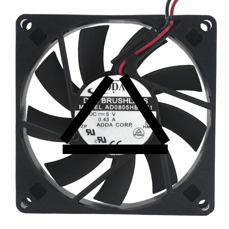 ADDA AD0805HB-D71 DC 5V 0.43A 8015 Axial Brushless Cooling Fan
