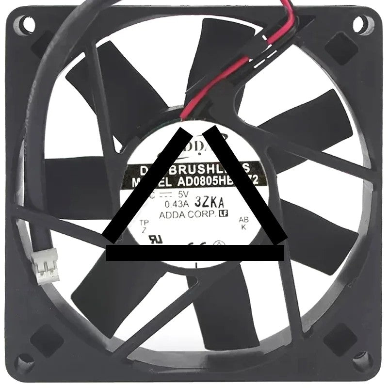ADDA AD0805HB-D72 5V 0.43A DC Brushless 2 Wires Axial Cooling Fan