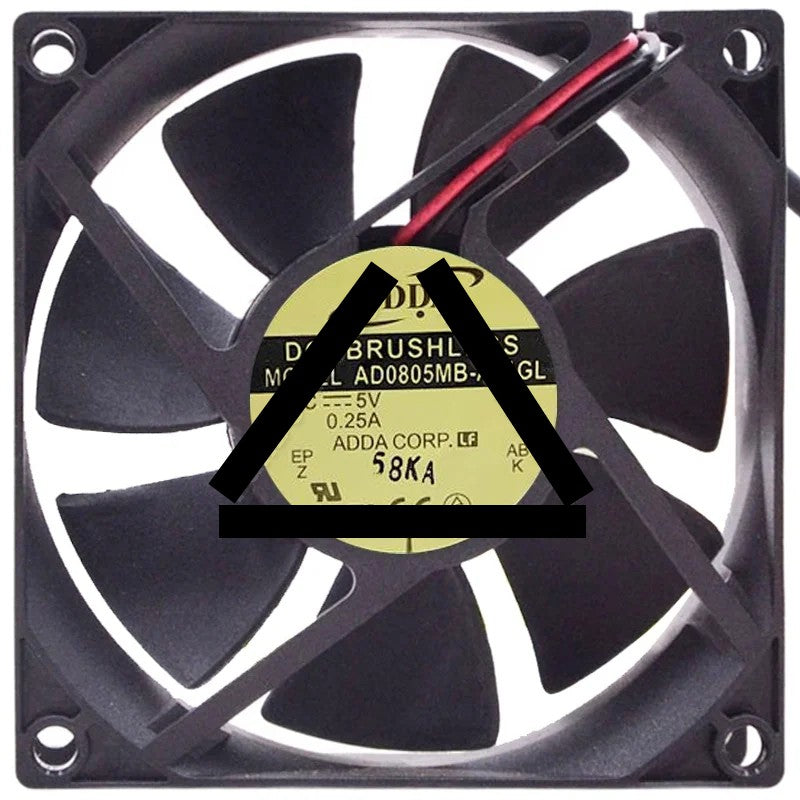 ADDA AD0805MB-A71GL 5V 0.25A DC Brushless 2 Wires Axial Cooling Fan