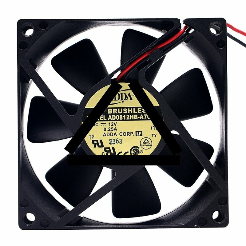 ADDA AD0812HB-A70GL DC 12V 0.25A 2 Wires / 3 Wires / 4 Wires Axial Cooling Fan