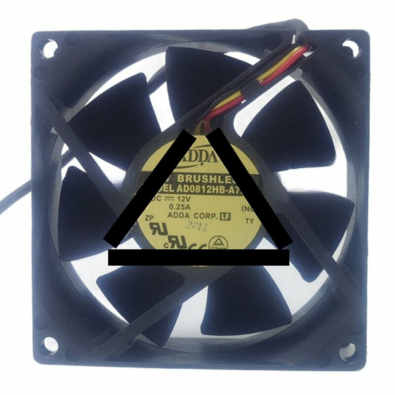 ADDA AD0812HB-A72GL DC 12V 0.25A 8025 Axial Brushless Cooling Fan
