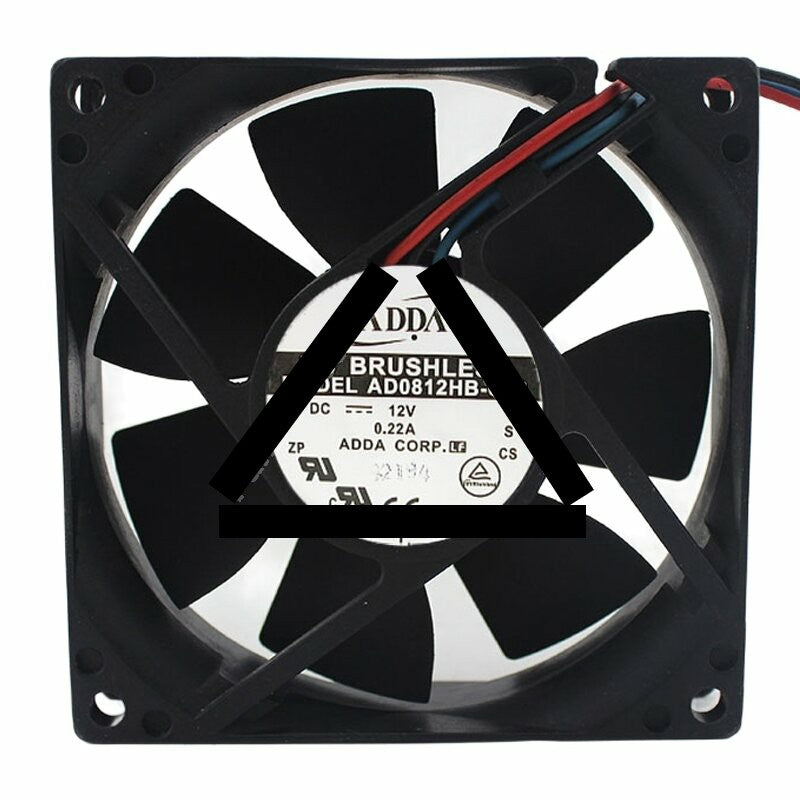 ADDA AD0812HB-C73 DC 12V 0.22A 8020 Axial Brushless Cooling Fan
