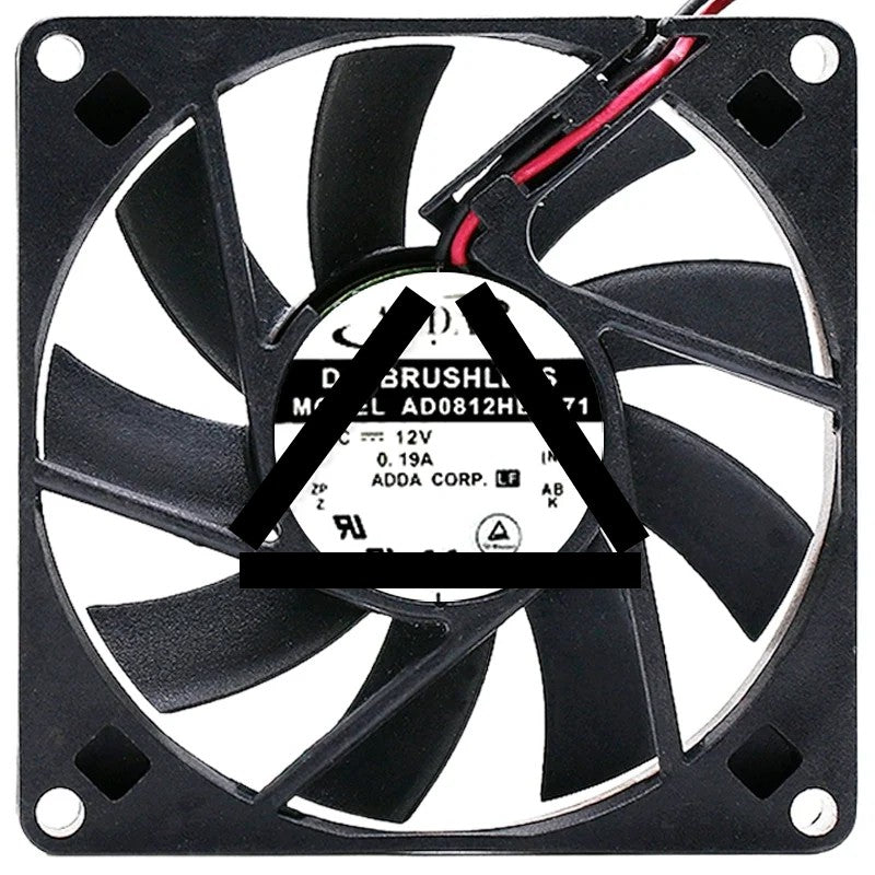 ADDA AD0812HB-D71 12V 0.19A DC Brushless 2 Wires Axial Cooling Fan