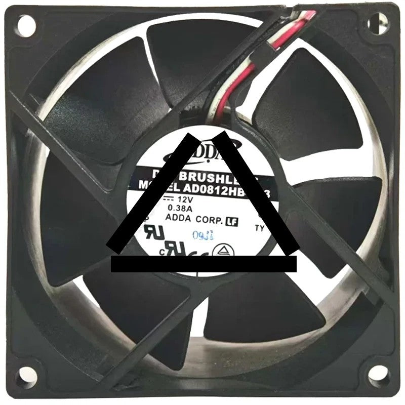 ADDA AD0812HB-F73 12V 0.38A DC Brushless 3 Wires Axial Cooling Fan