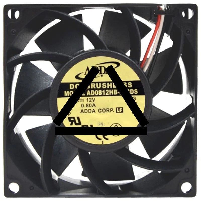 ADDA AD0812HB-F73DS 12V 0.80A DC Brushless 3 Wires Axial Cooling Fan