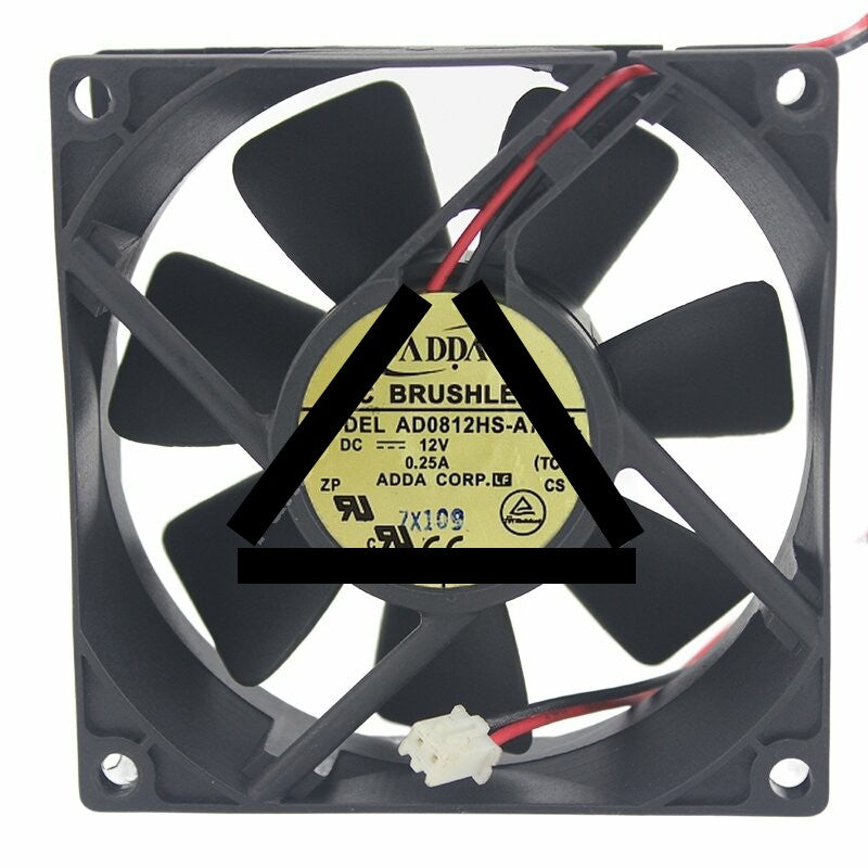 ADDA AD0812HS-A76GL DC 12V 0.25A 8025 Axial Brushless Cooling Fan