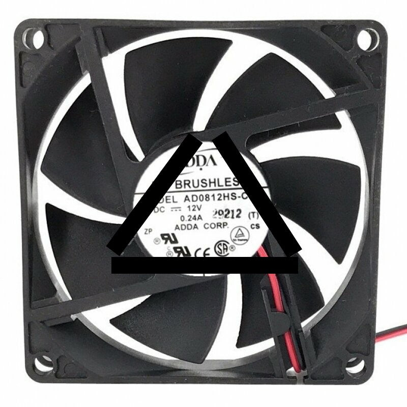 ADDA AD0812HS-C70 DC 12V 0.24A 2 Wires Axial Cooling Fan