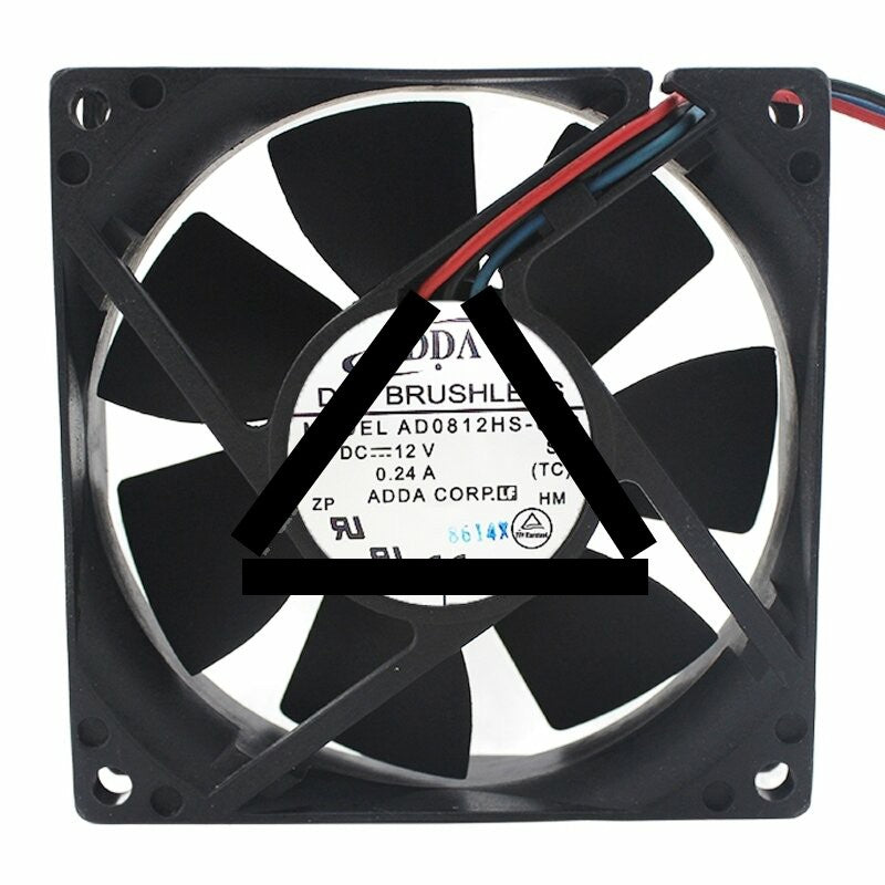 ADDA AD0812HS-C76 DC 12V 0.24A 8020 Axial Brushless Cooling Fan