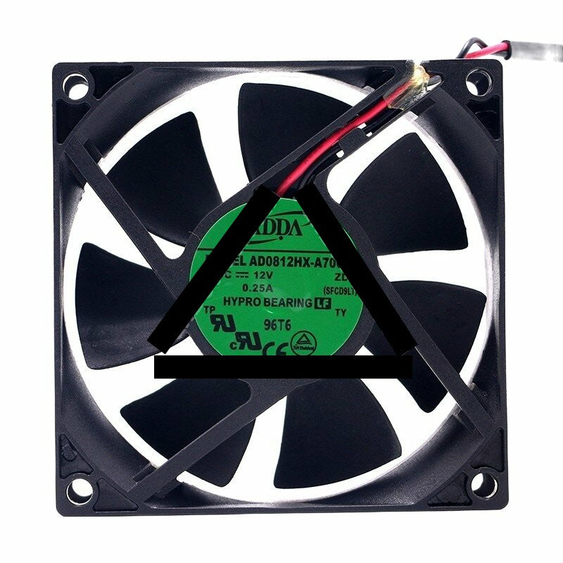 ADDA AD0812HX-A70GL DC 12V 0.25A 8025 Axial HYPRO Bearing Cooling Fan