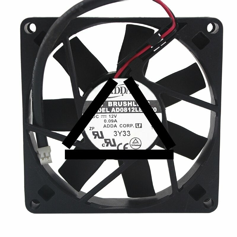ADDA AD0812LB-D70 DC 12V 0.09A 8015 Axial Brushless Cooling Fan