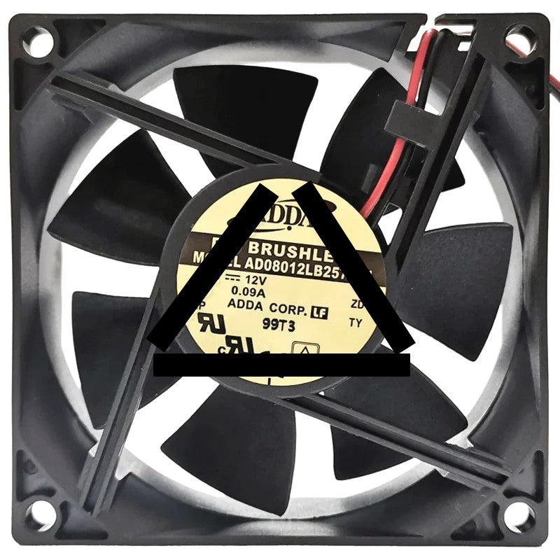 ADDA AD0812LB257004 12V 0.09A DC Brushless 2 Wires Axial Cooling Fan