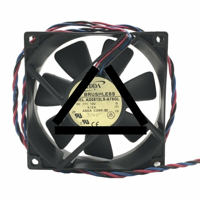 ADDA AD0812LS-A76GL DC 12V 0.12A 2 Wires / 3 Wires Axial Cooling Fan