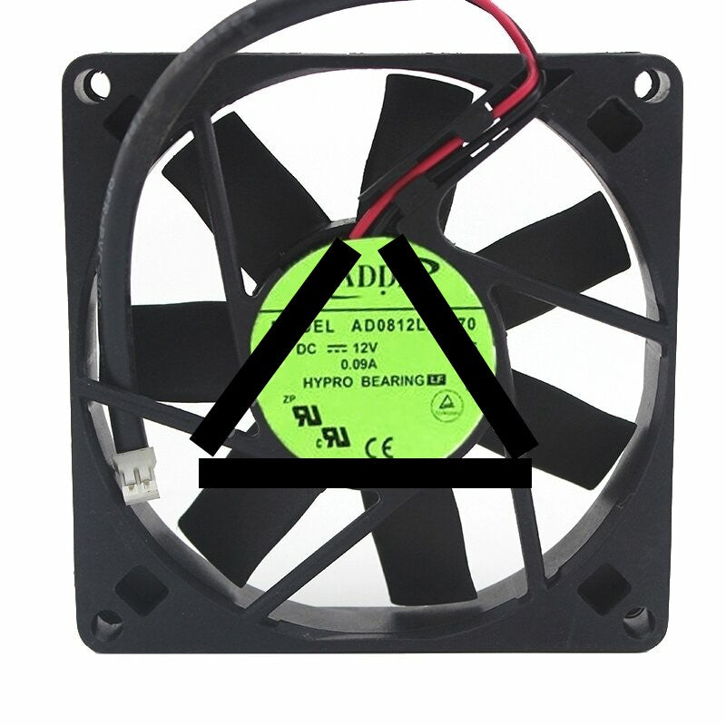 ADDA AD0812LX-D70 DC 12V 0.09A 2 Wires Axial Cooling Fan