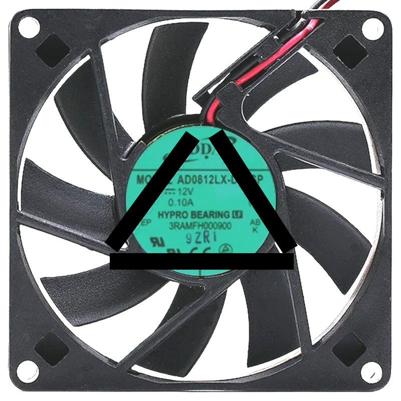 ADDA AD0812LX-D90GP 12V 0.10A 2 Wires HYPRO Bearing Cooling Fan