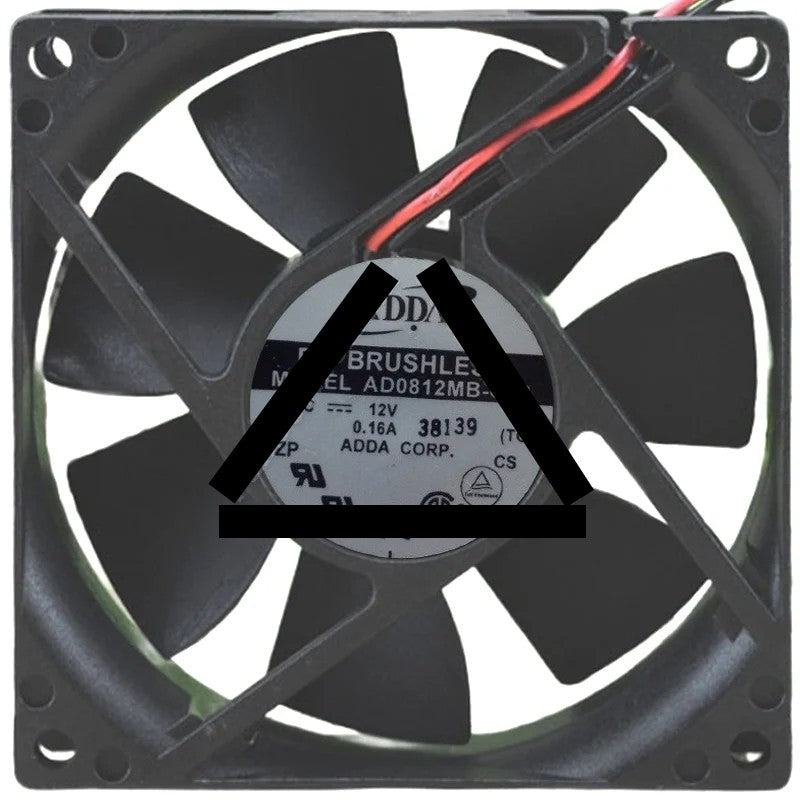 ADDA AD0812MB-C70 12V 0.16A DC Brushless 2 Wires Axial Cooling Fan
