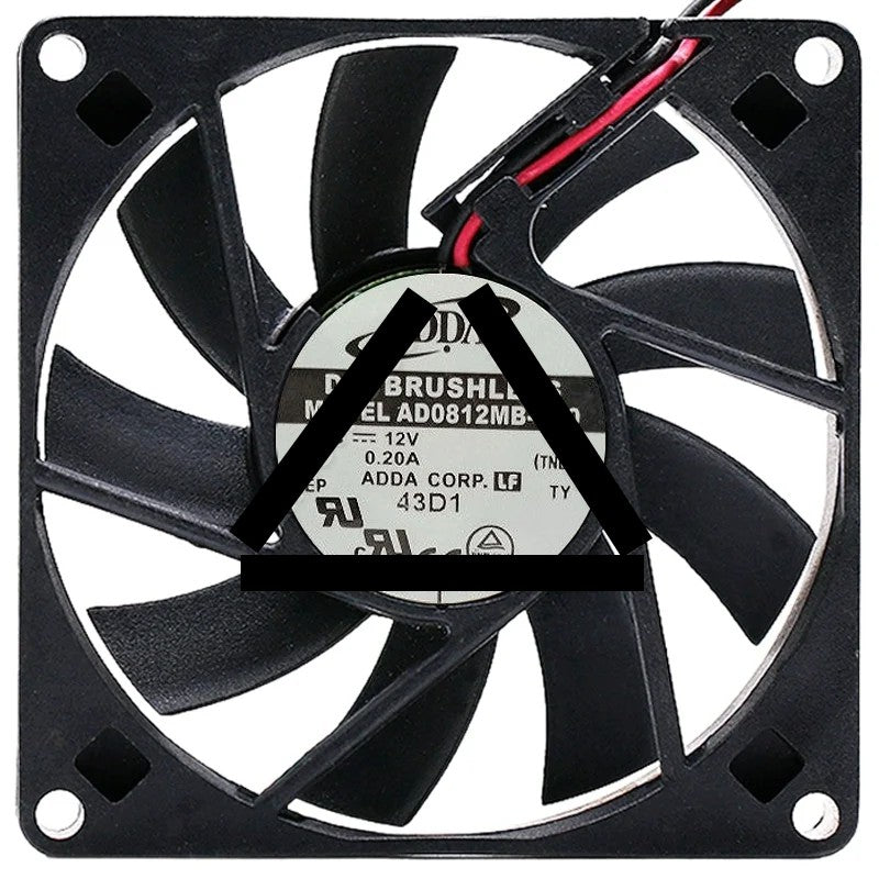 ADDA AD0812MB-D90 12V 0.20A DC Brushless 2 Wires Axial Cooling Fan