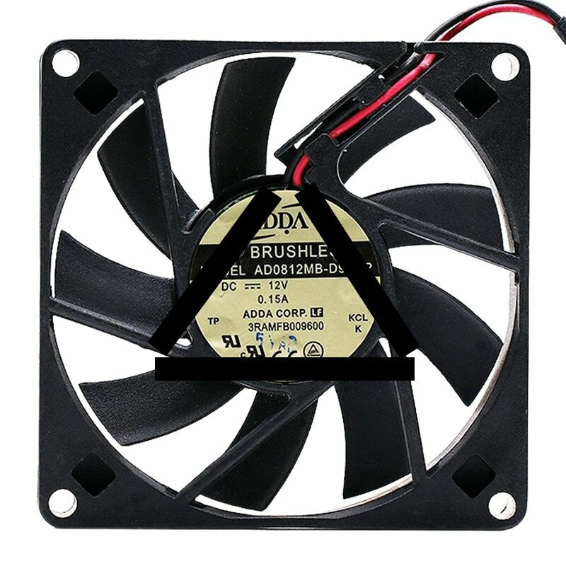 ADDA AD0812MB-D91GP DC 12V 0.15A 8015 Axial Brushless Cooling Fan