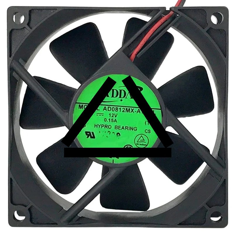 ADDA AD0812MX-A70GL 12V 0.15A 2 Wires HYPRO Bearing Cooling Fan