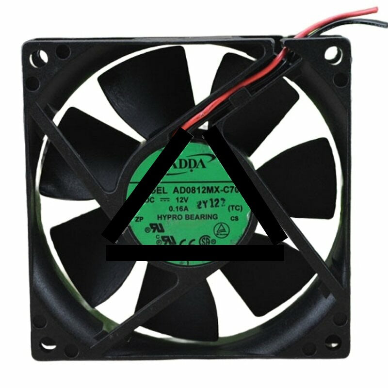 ADDA AD0812MX-C70 DC 12V 0.16A 2 Wires / 3 Wires Axial Cooling Fan