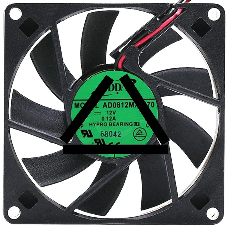 ADDA AD0812MX-D70 12V 0.12A 2 Wires HYPRO Bearing Cooling Fan
